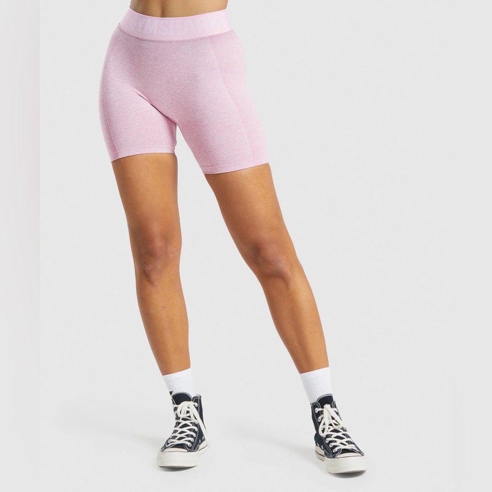 Gymshark Flex Shorts in Light Pink Marl 🌸